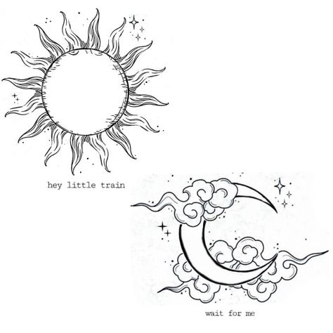 Moon An Sun Tattoo, Sun And Moon Unique Tattoo, Sun To My Moon Tattoo, Classic Sun And Moon Tattoo, Sun And Moon Tattoo Both Arms, Sun And Moon Tattoo Without Faces, Sun Tattoo And Moon, Sun And Moon Corresponding Tattoo, Drawing Of Sun And Moon