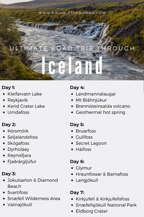 Iceland Trip Itinerary, Iceland Roadtrip 7 Days, Iceland 1 Week, Iceland Road Trip Map, Iceland 5 Day Itinerary, Iceland 7 Day Itinerary, Iceland Trip Planning, Iceland Road Trip Itinerary, Iceland Must See