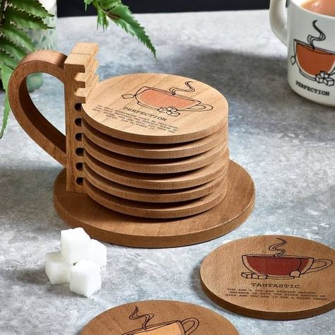 Wood Kitchen Tool, Laser Cut Wood Crafts, Woodworking Basics, Amazing Woodworking, Laser Engraved Ideas, Gadgets Kitchen Cooking, Diy Wooden Projects, Wood Shop Projects, Tea Coaster