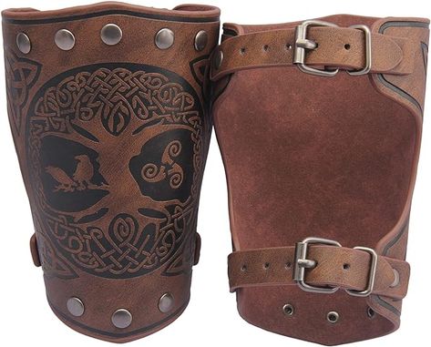 Viking Leather Armor, Leather Arm Guard, Leather Armband, Leather Gauntlet, Leather Bracers, Arm Guard, Leather Armor, Arm Armor, Medieval Armor