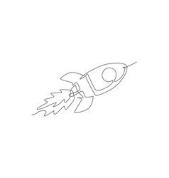 Continuous Line Drawing Simple, Line Drawing Simple, One Continuous Line Drawing, Rocket Space, Space Nebula, Single Line Drawing, Retro Vector, Simple Retro, Drawing Simple