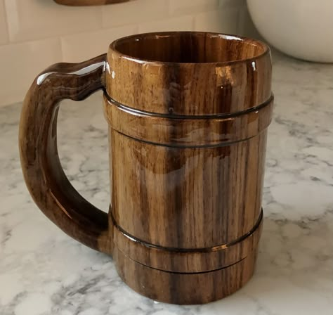 Wood Beer Mug, Wooden Mugs, Finish Food, Wood Beer, Wooden Beer Mug, Wood Mug, Beer Wood, Kitchen Gadgets Unique, Beer Cup