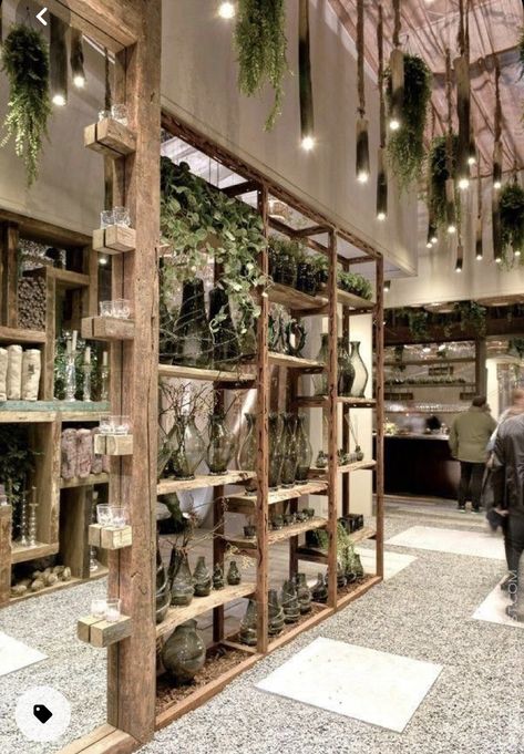 Flower Shop Interiors Design, House Plants Ideas, Dividing Wall, Merchandise Display, Flower Shop Interiors, Flower Shop Design, Indoor House Plants, Plants Ideas, Plant Shop