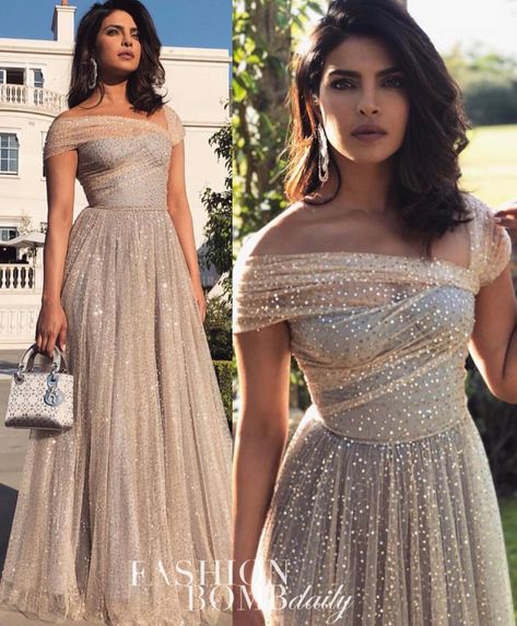 Reception Outfit, Soiree Dresses, Reception Look, Carpet Styles, Popsugar Fashion, 90's Fashion, Stylish Dress Designs, Reception Dress, Priyanka Chopra