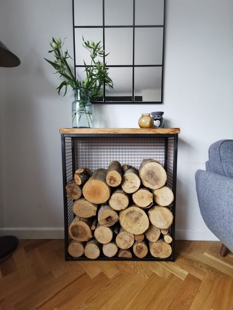 Indoor Log Storage, Log Storage, Fire Wood, Log Holder, Firewood Storage, Garden Fire Pit, Wooden Tops, Functional Storage, Top Shelf