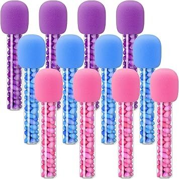 Amazon.com: Newtay 12 Sets Microphone Candy Tubes Karoke Theme Birthday Party 10'' Fake Prop Microphone Plastic Rock Star Toy Microphone Candy Tube for Disco Singer Stage or Costume Prop Birthday Party Favors : Toys & Games Rock Star Party Favors, Toy Microphone, Diy Microphone, Singer Stage, Rock Star Party, Kids Candy, Theme Birthday Party, Hannah Montana, Theme Birthday