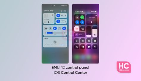 EMUI 12 control panel is inspired by iOS control center? - Huawei Central Control Center, Software Update, Control Panel, Ios, Quick Saves