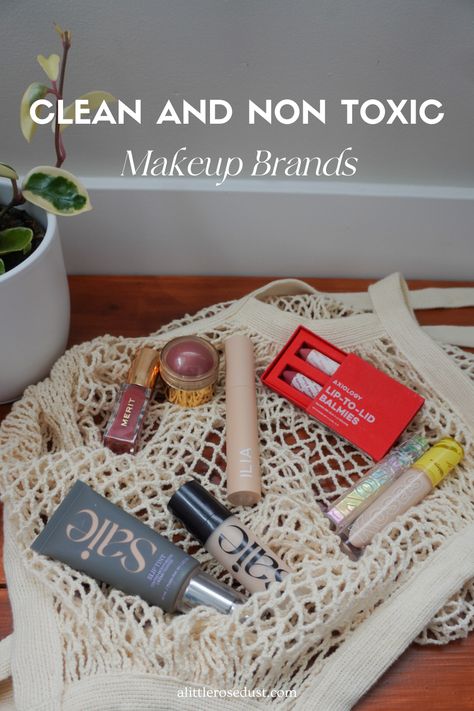 5 Impressive Clean and Non Toxic Makeup Brands Clean Makeup Brands, Minimalist Makeup Bag, Non Toxic Makeup Brands, Toxin Free Makeup, Chemical Free Makeup, Natural Makeup Brands, Toxic Makeup, Clean Beauty Makeup, Toxic Products