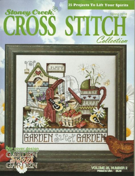 Gallery.ru / Фото #1 - Stoney Creek Cross Stitch Collection Magazine 2016-v28-02 - tymannost Creek Garden, Cross Stitch Magazines, Stitch Collection, Cross Stitch Collection, Just Cross Stitch, Stoney Creek, Cross Stitch Books, House Hunters, Pola Kristik