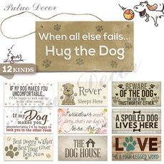 Wish - Shopping Made Fun Dog House Decor, Friendship Signs, Funny Dog Signs, German Shepherd Pictures, Wood Signs Sayings, Dog Kisses, Cute Signs, Dog Decor, Dog Signs