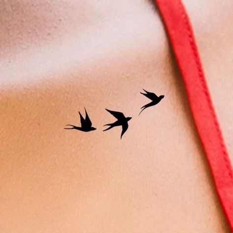 Small Birds Tattoo, Three Birds Tattoo, Tattoo Birds, Tattoo 2022, Simple Bird Tattoo, Small Watercolor Tattoo, Small Bird Tattoos, Little Bird Tattoos, Tiny Bird Tattoos