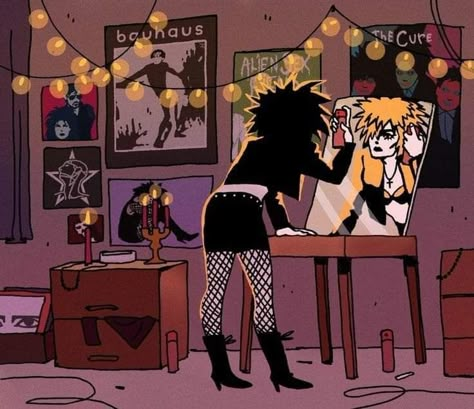 Punk Character Design, Goth Room, Goth Memes, Goth Stuff, Dark Decor, Goth Subculture, Trad Goth, Goth Art, Aesthetic Stuff