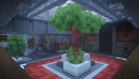 Brutalist storage room : Minecraftbuilds Mc Secret Base Ideas, Minecraft Research Facility, Minecraft Brutalist, Minecraft Spawn Hub, Minecraft Bunker, Minecraft Storage Room, Minecraft Storage, Minecraft Underground, Minecraft Interior