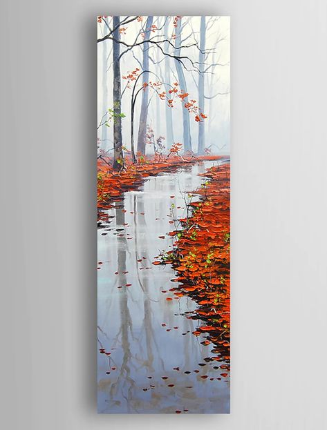 Impression Landscape, Oil Painting Videos, Abstract Art Paintings Acrylics, Oil Painting Inspiration, Abstract Art Painting Techniques, Canvas Oil Painting, Soyut Sanat Tabloları, Painting Media, Abstract Art Painting Diy