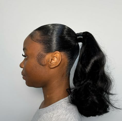 Straight Ponytail Hairstyles, Barbie Ponytail, High Ponytail Hairstyles, Weave Ponytail Hairstyles, Sleek Ponytail Hairstyles, Black Ponytail Hairstyles, Quick Braided Hairstyles, Curly Hair Styles Easy, Frontal Hairstyles