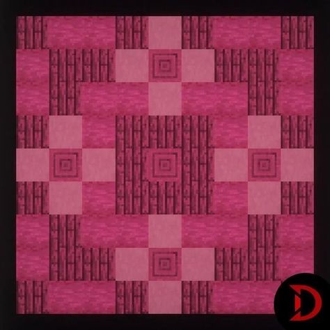 Pink Minecraft Block Pallete, Wall Patterns Minecraft, Minecraft Pink Floor Designs, Minecraft House Palette, Minecraft Build Palette, Minecraft Flooring Ideas, Minecraft Floor Ideas, Floor Designs Minecraft, Minecraft Floors