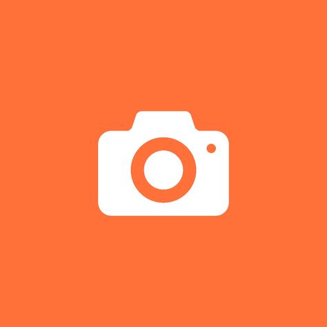 Orange Camera Icon, Orange Iphone Icons, Orange Phone Icon, App Icon Aesthetic Orange, Orange App Icons Aesthetic, Orange Icons For Apps, Orange Aesthetic Icon, App Icons Orange, App Icon Orange