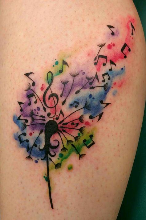 Music And Nature Tattoo, Music Friend Tattoos, Music And Flower Tattoo, Music Notes With Flowers Tattoo, Music Notes Tattoo Designs, Music Note Tattoos For Women, Musical Tattoos For Women, Feather With Music Notes Tattoo, Music Sleeve Tattoo Women