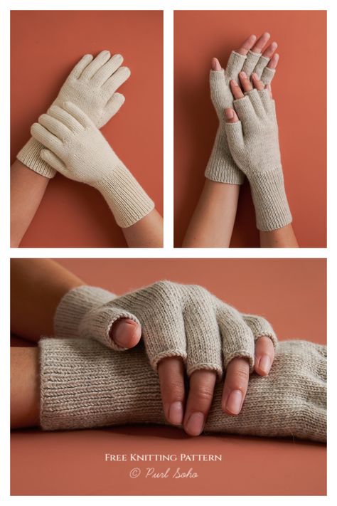 Very Classic Gloves Free Knitting Pattern Knitting Pattern For Fingerless Gloves, Free Knitted Glove Patterns, Glove Knitting Patterns, Mittens Pattern Knitted, Gloves Pattern Knitted, Knit Fingerless Gloves Pattern, Free Glove Knitting Patterns, Knitting Pattern Fingerless Gloves, Knitting Gloves Pattern Free