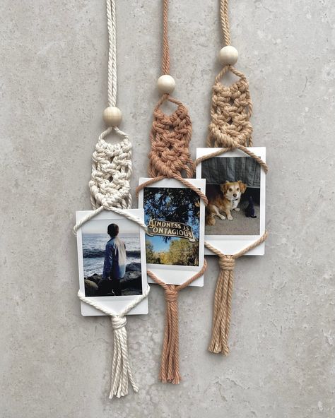 Macrame Polaroid Car Hanger, Rear View Mirror Accessory, Essential Oil Diffuser Charm, Mother's Day Gift, LDR Couple Gift, Bridesmaid Gift #SmartCarAccessories Ldr Couple, Road Trip Necessities, Smart Car Accessories, Must Have Car Accessories, Car Hangers, Rear View Mirror Accessories, Smart Car, Couple Gift, Car Gadgets