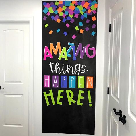 I created this door for a very good friend/coworker of mine at the beginning of the year. With very little damage, she JUST took it down on… Welcome Door Classroom, Classroom Welcome Boards, Joey Udovich, Kindergarten Door, School Hallway Decorations, Daycare Room Design, Classroom Organization Elementary, Classroom Welcome, School Board Decoration