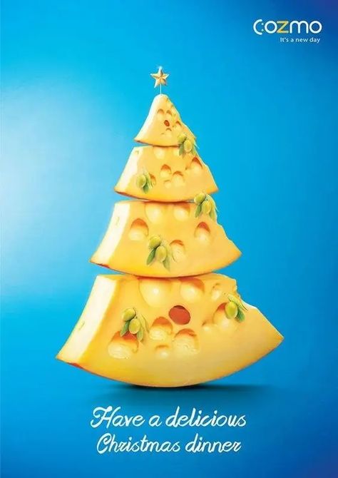 30 Of The Best Christmas Tree Shaped Ads New Year Advertising Creative, Creative Christmas Ads, Cheese Advertising, Christmas Marketing Campaign, Christmas Ads, Christmas Marketing, Christmas Advertising, Christmas Campaign, 광고 디자인