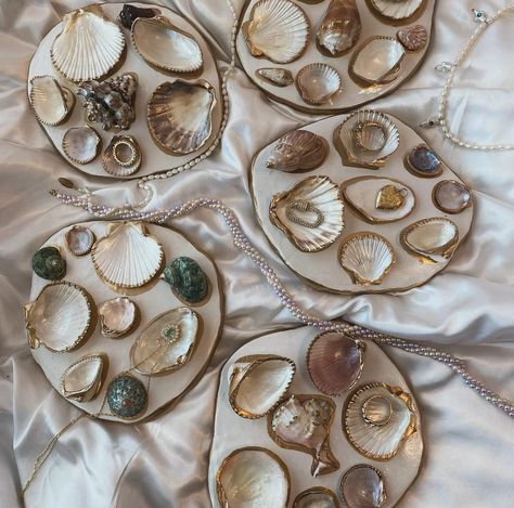 Shell Trays are restocked! Link in bio✨🐚 #shellart #clay #clayart #shelljewelry #shellart #seashelljewelry #seashellart #mermaidart #mermaid Seashell Tray, Clay Tray, Seashell Jewelry, Seashell Art, Paint Palette, Mermaid Art, Shell Art, Shell Jewelry, Clay Art