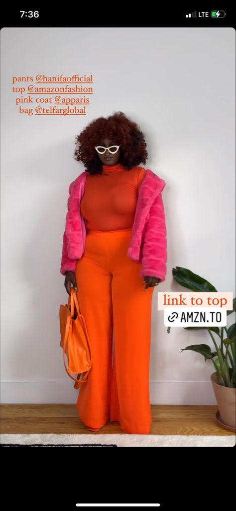 Simi Moonlight, Pink Coat, Pink And Orange, Pants Set, Two Piece Pant Set, Fashion Inspo, Two Piece, Jumpsuit, Orange