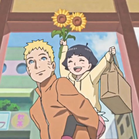 Himawari And Naruto, Naruto And Himawari, Naruto Himawari, Himawari Uzumaki, Uzumaki Family, Naruto Uzumaki Shippuden, Naruto Shippuden Anime, Naruto Uzumaki, Anime Naruto