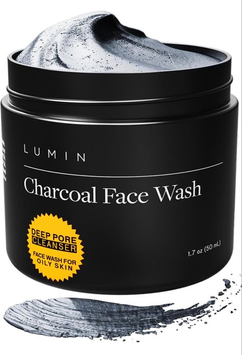 Lumin Men’s No-Nonsense Charcoal Cleanser/FaceWash (1.7oz.): Unclog Pores of Oil, Dirt and Pollution - Experience a Smooth and Fresh Face-Korean Made Grooming for the Modern Man - Reach Your Best Look #mens #menswear #menskincare #facewash #charcoalmask Body Butter Packaging, Men Hygiene, Men Face Wash, Hydrating Face Cleanser, Facial For Oily Skin, Butter Packaging, Charcoal Cleanser, Face Wash For Men, Charcoal Face Wash