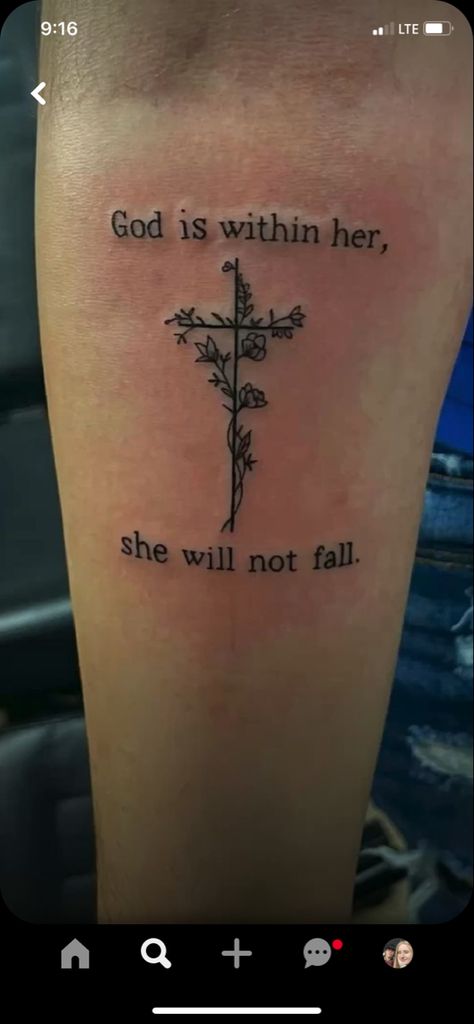 Tattoo Ideas For Women Christian, Godmom Tattoo Ideas, Save Your Soul For Jesus Tattoo, Bible Tattoo Ideas Female, Tattoo Ideas Christian Scriptures, God Gives His Toughest Battles To His Strongest Soldiers Tattoo, God Is Within Her She Wont Fall Tattoo, Christian Based Tattoos For Women, Cristian Tattoo Design For Women