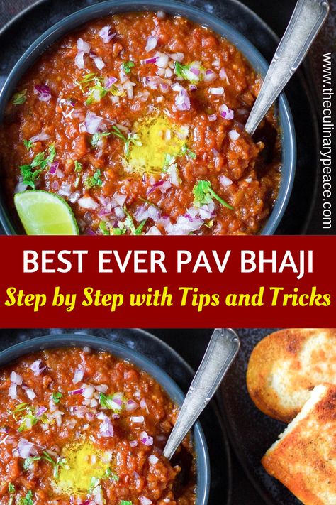 Healthy Pav Bhaji Recipe, Street Style Pav Bhaji Recipe, Veg Subji Recipes, How To Make Pav Bhaji At Home, Pav Baji Recipe Step By Step How To Make, Authentic Indian Food Vegetarian, Pav Bajji Recipe, Easy Pav Bhaji Recipe, Pav Bhaji Masala Recipe