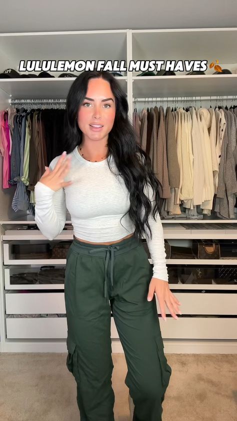 Such a cute but comfy outfit from lululemon for fall & winter 💚   My sizing 5’7, 145lbs, 32DD I’m wearing a size 6 top, size small pants   Follow my shop @Stephanie_Lauer on the @shop.LTK app to shop this post and get my exclusive app-only content!  #liketkit #LTKShoeCrush #LTKActive #LTKVideo @shop.ltk https://liketk.it/4S2QW Lululemon Cargo Pants Outfit, Lululemon Pants Outfit, Lululemon Studio Pants Outfit, Lululemon Joggers Outfit, Lululemon Jogger Outfit, Stephanie Lauer, Studio Pants Outfit, Dance Studio Pants Outfit, Lululemon Outfit Ideas