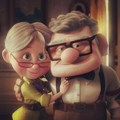 To have a relationship like Ellie and carl Up Carl Y Ellie, Disney Movie Up, Up Carl And Ellie, Disney Amor, Carl Fredricksen, Up Pixar, Up The Movie, Images Disney, Disney Up