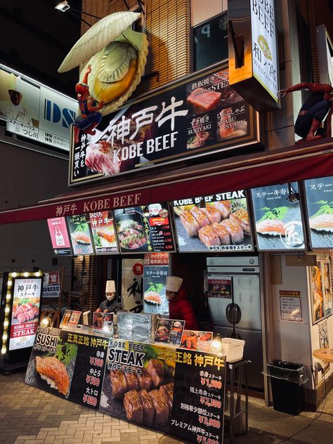 #osaka #japan #japantravel #streetfood #japanesefood #adventure #traveljapan #osakajapan Japan Street Food, Food Vendor, Kobe Beef, Osaka Japan, Japan Travel, Japanese Food, Osaka, Street Food, Japan