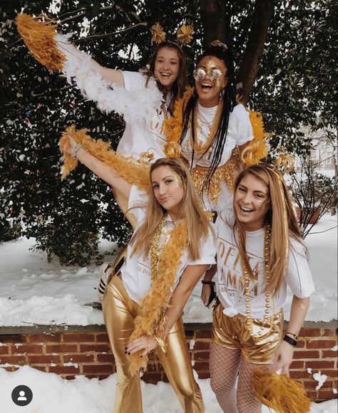 Gold Outfit Spirit Week, Gold Out Outfits Football, Gold Out Theme Football Game, Gold Out Spirit Day, Gold Spirit Week Outfit, Gold Rush Football Theme Outfits, Gold Football Game Outfit, Gold Bid Day Theme, Gold Spirit Day