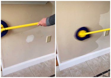 Where to Buy the Viral Wall Cleaning Mop on TikTok | Hunker Wall Cleaning Tool, Wall Cleaner Spin Mop, Wall Washing Hacks, How To Clean Walls With Spin Mop, Wash Walls With Spin Mop, Wall Mopping Solution, Spin Mop Wall Cleaning Solution, Washing Walls With Spin Mop, Mopping Walls