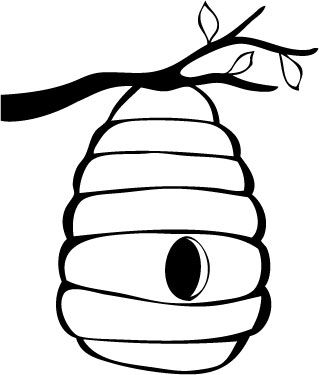 Beehive bee hive outline clipart kid Beehive Clipart, Beehive Drawing, Bees Drawing, Black And White Clipart, Bee Themed Classroom, Bee Classroom, Awesome Woodworking Ideas, The Hive, Wood Working Gifts