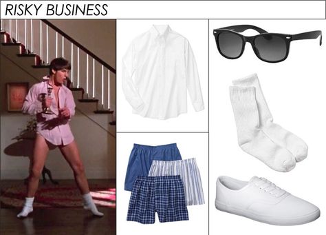 Risky Business Theme, All Out Halloween Costumes, Risky Business Costume Women, Risky Business Halloween Costume, Frat Boys Halloween Costume, Blonde Costumes, Frat Boy Costume, Risky Business Costume, Spirt Halloween