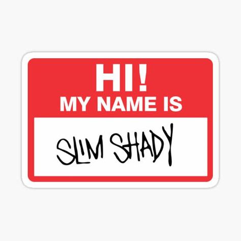 Eminem Slim Shady, Bubble Stickers, Iphone Case Stickers, Collage Phone Case, Music Stickers, Phone Stickers, Slim Shady, New Sticker, Room Posters