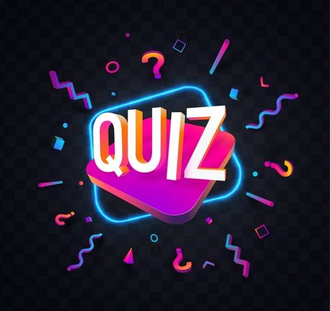 Quiz Design Graphics, Quiz Poster, Quiz Logo, Neon Illustration, Communication Training, Neon Vector, Illustration Night, Quiz Design, Logo Quiz