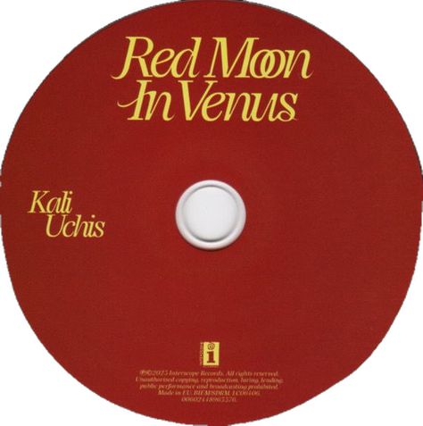 Song Lyric Posters, Scorpio Moon, Kali Uchis, Lyric Poster, Red Moon, Color Theory, Cd, Moon, Collage