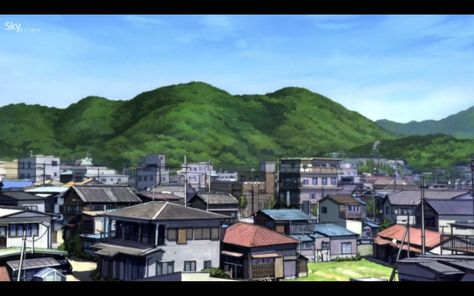 Anime Town Aesthetic, Anime Town, Flowers Of Evil, 90s Anime, Anime Life, Anime Background, Japanese Anime, Small Town, Small Towns