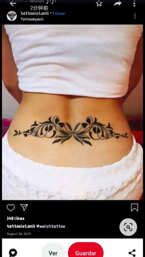 You know what's worse than having a messed up tattoo design on your skin forever? Getting called out about that epic fail online. Lower Waist Tattoo, Lower Back Tat, Lower Back Tattoo Designs, Waist Tattoos, Ankle Tattoos For Women, Design Tattoos, My Tattoos, Henna Tattoo Designs Hand, Tattoos For Women Flowers