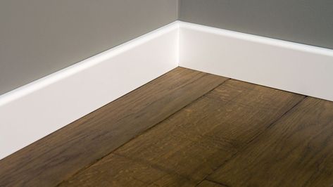 Bathroom Baseboard, Floor Parquet, White Baseboards, White Oak Flooring, Cleaning Baseboards, Baseboard Trim, Choosing Paint Colours, Floor Molding, Refinishing Hardwood Floors