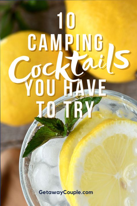 After a long day of outdoor activities or a chill afternoon in a hammock, a nice drink is a perfect way to end the day. RV living doesn't mean your only options are beer and wine. We’re breaking down our top camping cocktails that are delicious and easy to make. 10 Essential Camping Cocktails You Have to Try Easy Camping Cocktails, Camping Cocktails Make Ahead, Camp Cocktails, Camping Cocktails, Vodka Mixers, Spiked Cider, Sangria Ingredients, Cabin Weekend, Camping Drinks