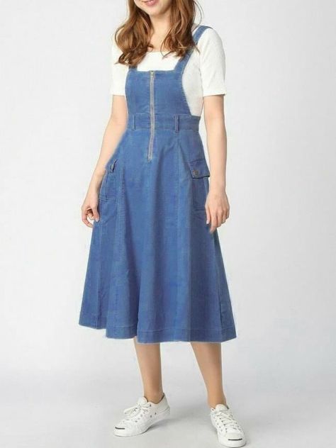 2020 Clothes, Modest Clothing Women, Casual Frocks, Frock Fashion, Kids Frocks Design, Frock For Women, Dungaree Dress, Girls Frock Design, Womens Denim Dress