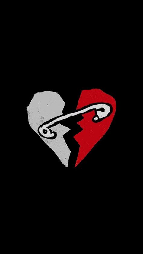 5sos Safety Pin, Pin Heart Tattoo, Safety Pin Heart Tattoo, Safety Pin Heart, 5sos Tattoo, 5sos Lyrics, 5sos Wallpaper, Simple Wallpaper, Bottle Cap Art