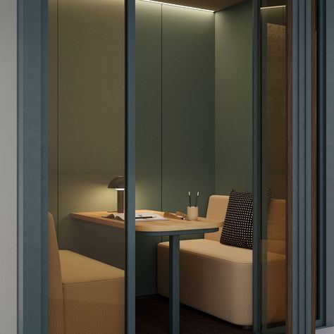 Kettal | Workplace | Phone Booth O "XL" Call Booth Office, Office Phone Room, Floating Desk Office, Phone Booth Design, Office Booth, Phone Booth Office, Booth Seating, Telephone Booth, Floating Desk