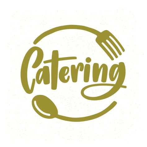 Catering Company Logo, Catering Business Logo, Food Company Logo, Catering Logo, Elegant Lettering, Logo Online Shop, Beautiful Logos Design, Food Logo Design, Catering Company